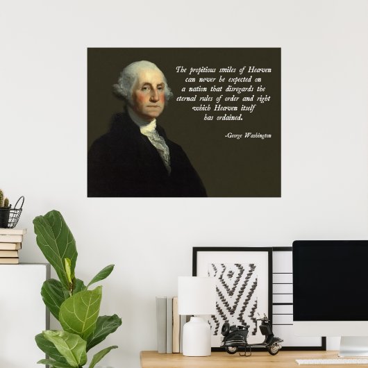 Washington Heaven Quote Poster (Thuiskantoor)
