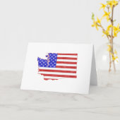 Washington heeft de Amerikaanse vlag patriottisch  Kaart (Gele Bloem)