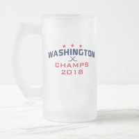 Washington Hockey Kampioenen 2018 16oz Frosted Mok