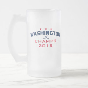 Washington Hockey Kampioenen 2018 16oz Frosted Mok