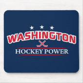 Washington Hockey Power Blue Muismat (Voorkant)