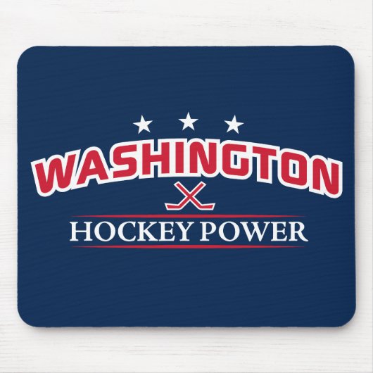 Washington Hockey Power Blue Muismat (Voorkant)