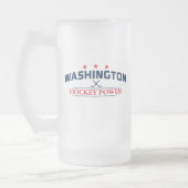 Washington Hockey Power Frosted Glass Mok (Links)