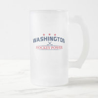 Washington Hockey Power Frosted Glass Mok