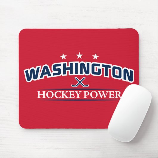 Washington Hockey Power Red Muismat (Met muis)
