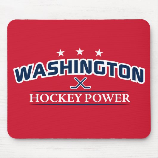 Washington Hockey Power Red Muismat (Voorkant)