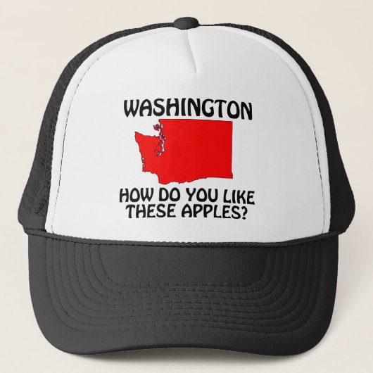 Washington - Hoe Bevallen Deze Appels Je? Trucker Pet (Voorkant)