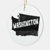 Washington Home Distress Map Keramisch Ornament (Links)