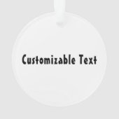 Washington Home Distress Map Ornament (achterkant)