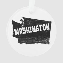Washington Home Distress Map Ornament