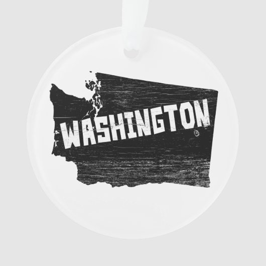 Washington Home Distress Map Ornament (voorkant)