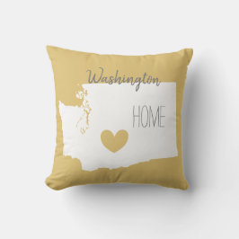 Washington home state map love hart kussen
