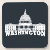 washington - hoofdgebouw bier onderzetter (Voorkant)