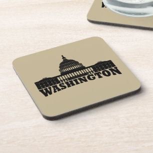 washington - hoofdgebouw bier onderzetter