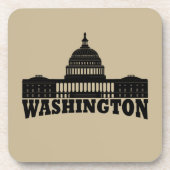 washington - hoofdgebouw bier onderzetter (Voorkant)