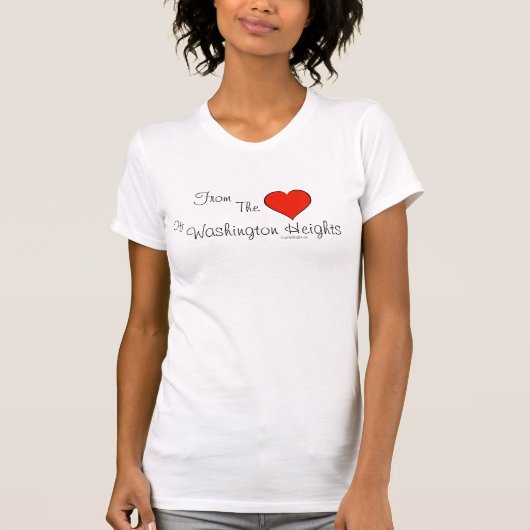 Washington Hoogte - van het hart van T-shirt (Voorkant)