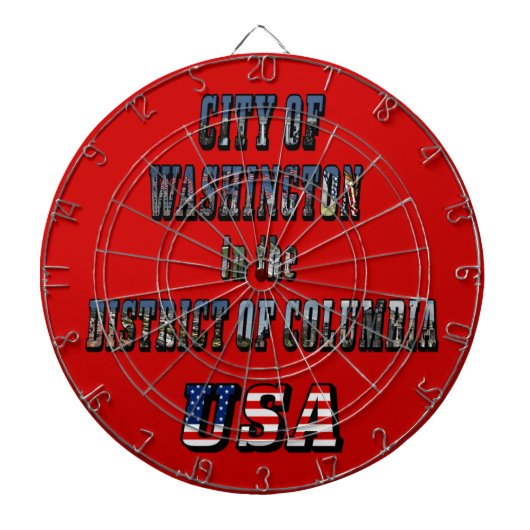 Washington in het District of Columbia USA Dartbord (Voorkant)