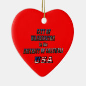 Washington in het District of Columbia USA Keramisch Ornament (Rechts)