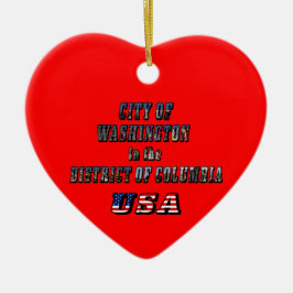 Washington in het District of Columbia USA Keramisch Ornament
