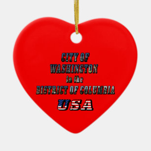 Washington in het District of Columbia USA Keramisch Ornament