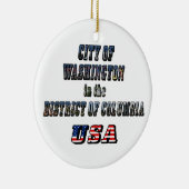 Washington in het District of Columbia USA Keramisch Ornament (Rechts)