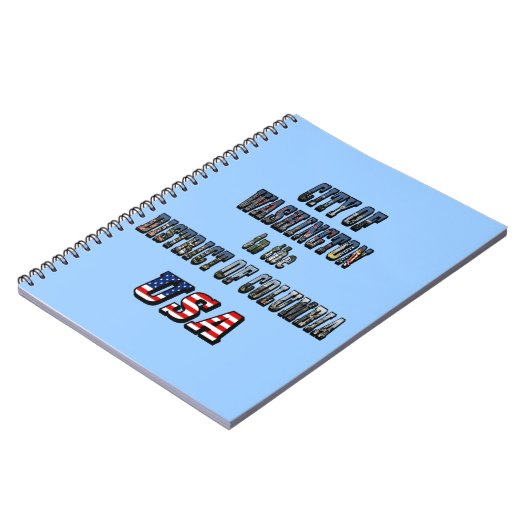 Washington in het District of Columbia USA Notitieboek (Linkerzijde)