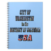 Washington in het District of Columbia USA Notitieboek (Voorkant)