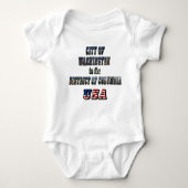 Washington in het District of Columbia USA Romper (Voorkant)