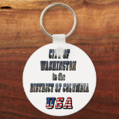 Washington in het District of Columbia USA Sleutelhanger (Voorkant)