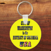 Washington in het District of Columbia USA Sleutelhanger (Voorkant)