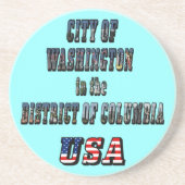 Washington in het District of Columbia USA Zandsteen Onderzetter (Voorkant)