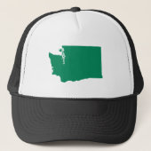 Washington in het groen trucker pet (Voorkant)