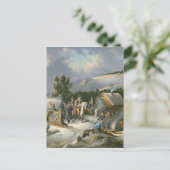 Washington in Valley Forge Briefkaart (Staand voorkant)