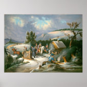 Washington in Valley Forge Fine Art Poster (Voorkant)