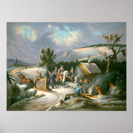 Washington in Valley Forge Fine Art Poster