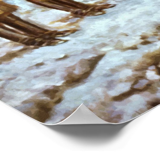 Washington in Valley Forge Poster (Hoek)