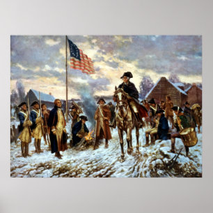 Washington in Valley Forge Poster