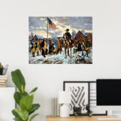 Washington in Valley Forge Poster (Thuiskantoor)