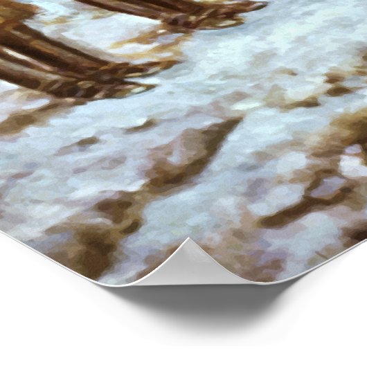 Washington in Valley Forge Poster (Hoek)