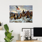 Washington in Valley Forge Poster (Thuiskantoor)