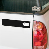 Washington in wit en zwart bumpersticker (Op Truck)