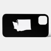 Washington in wit en zwart Case-Mate iPhone case (Achterkant (horizontaal))