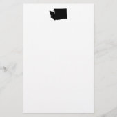 Washington in zwart-wit briefpapier (Voorkant)