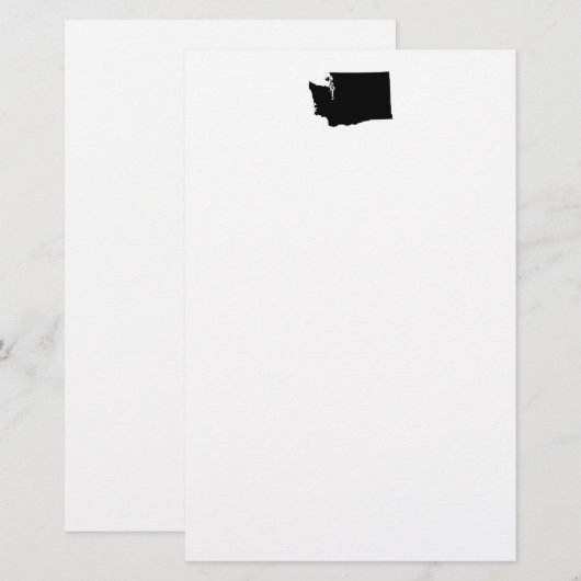 Washington in zwart-wit briefpapier (Voorkant / Achterkant)