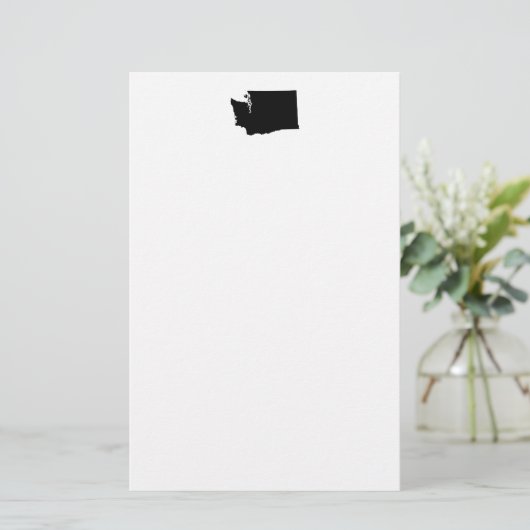 Washington in zwart-wit briefpapier (Staand voorkant)