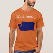 Washington Interstates [Navy Blue Design] T-shirt (Voorkant)