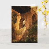 Washington, Iowa Bridge, Birthday Kaart (Gele Bloem)