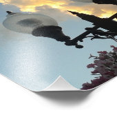 Washington Iowa Light en Storm Clouds Foto Afdruk (Hoek)