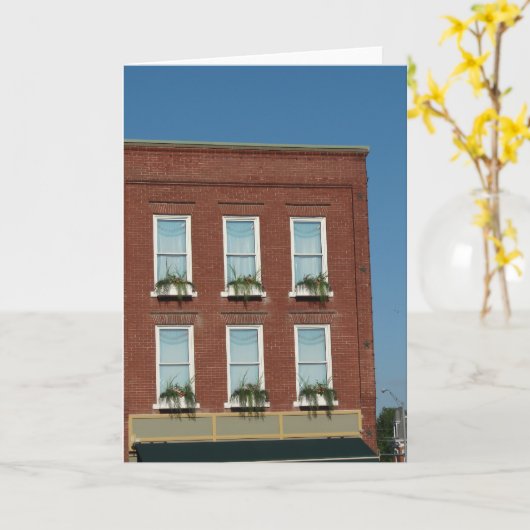 Washington, Iowa Window Boxes Kaart (Gele Bloem)