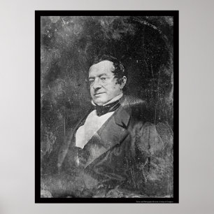 Washington Irving Daguerreotype 1855 Poster
